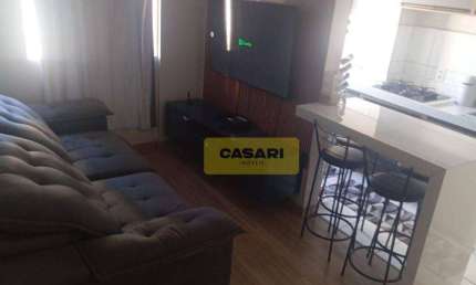 Apartamento com 2 dormitórios para alugar, 42 m² por R$ 2.730,00/mês - Vila Valparaíso - Santo André/SP