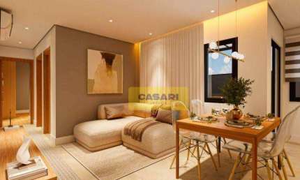 Apartamento com 2 dormitórios à venda, 92 m² - Campestre - Santo André/SP