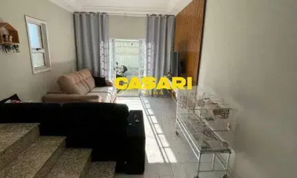 Sobrado com 3 dormitórios à venda, 200 m² - jardim jamaica - santo andré/sp