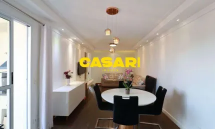 Apartamento com 3 dormitórios à venda, 90 m²- Campestre - Santo André/SP