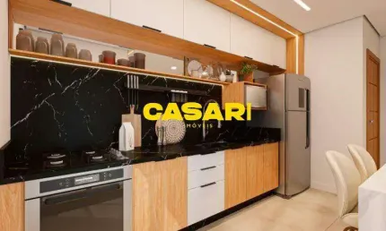 Apartamento com 2 dormitórios à venda, 59 m² - Campestre - Santo André/SP