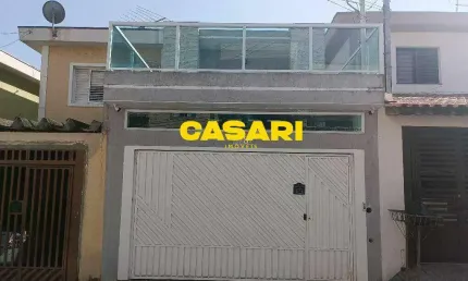 Sobrado com 3 dormitórios à venda, 200 m² - Vila Scarpelli - Santo André/SP