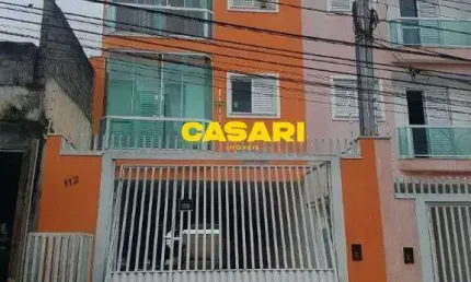 Cobertura com 2 dormitórios à venda, 100 m² - jardim santo andré - santo andré/sp