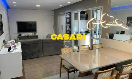 Apartamento com 3 dormitórios à venda, 86 m² - vila valparaíso - santo andré/sp