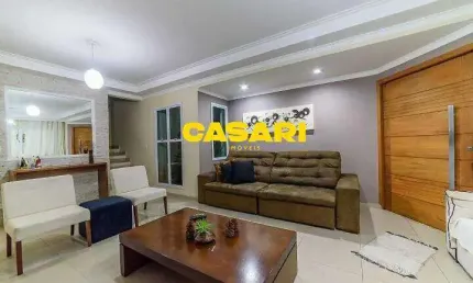 Sobrado com 4 dormitórios à venda, 300 m² - rudge ramos - são bernardo do campo/sp