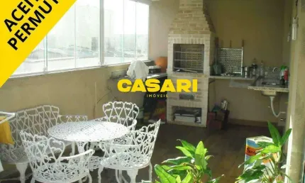 Cobertura duplex com 3 suítes à venda, 230 m² - rudge ramos, são bernardo do campo/sp
