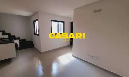 Cobertura com 2 dormitórios, 90 m² - venda ou aluguel- vila scarpelli - santo andré/sp