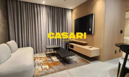Flat com 1 dormitório à venda, 44 m² - Centro - Santo André/SP