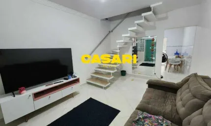 Sobrado com 2 dormitórios à venda, 92 m² - assunção - são bernardo do campo/sp