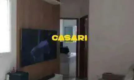 Cobertura com 2 dormitórios à venda, 82 m² - vila scarpelli - santo andré/sp