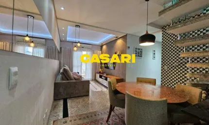 Cobertura com 3 dormitórios à venda, 170 m² - nova gerti - são caetano do sul/sp