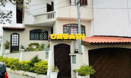 Sobrado com 3 dormitórios à venda, 270 m²- jardim las vegas - santo andré/sp