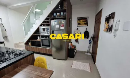 Cobertura com 2 dormitórios à venda, 100 m²- Vila Scarpelli - Santo André/SP