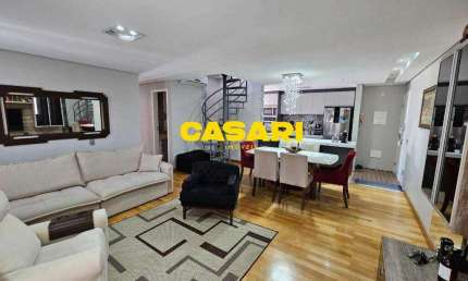 Cobertura com 3 dormitórios à venda, 204 m² por R$ 1.650.000 - Baeta Neves - São Bernardo do Campo/SP