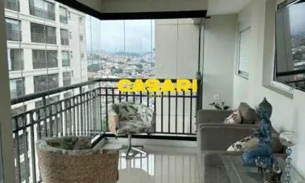 Apartamento 4 dormitorios, 3 suites, 3 vagas no subsolo, 180m2, Nova Petropolis - Sbc, andar alto