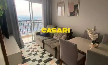 Apartamento com 2 dormitórios à venda, 51 m² - utinga - santo andré/sp