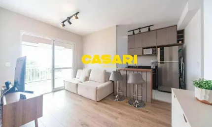 Apartamento mobiliado à venda com vista livre e suíte – lazer completo em santo andré