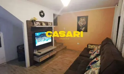 Sobrado com 3 dormitórios à venda, 133 m² - rudge ramos - são bernardo do campo/sp