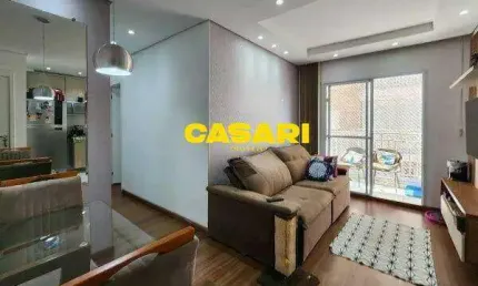 Apartamento com 2 dormitórios à venda, 51 m² - taboão - são bernardo do campo/sp