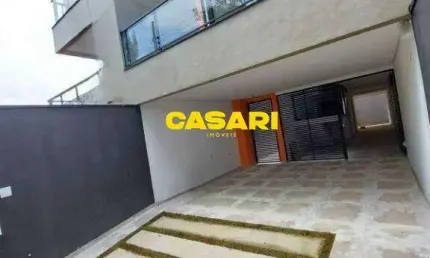 Sobrado de alto padrão à venda no jardim paraíso – 3 suítes, varanda gourmet e 4 vagas em santo andré