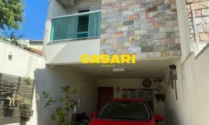 Sobrado à venda na vila alzira – 3 dormitórios, suíte e área gourmet em santo andré