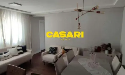 Apartamento com 2 dormitórios à venda, 57 m² - vila valparaso - santo andré/sp