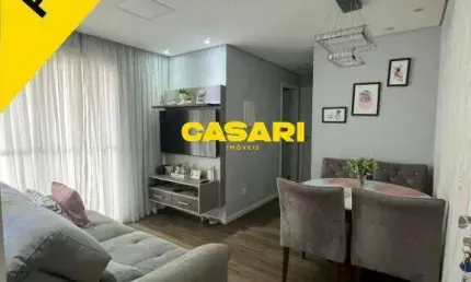 Apartamento com 2 dormitórios à venda, 52 m² - Vila Alzira - Santo André/SP