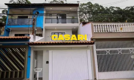 Sobrado com 3 dormitórios à venda, 250 m² - jardim milena - santo andré/sp