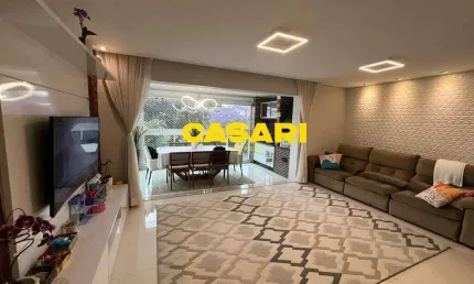 Apartamento alto padrão 133 m² com 3 suítes e varanda gourmet no jardim do mar – são bernardo do campo/sp