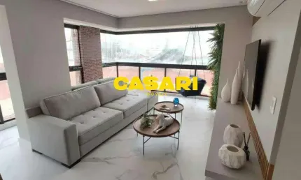 Apartamento com 3 dormitórios à venda, 133 m²- jardim - santo andré/sp