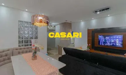 Apartamento com 2 dormitórios à venda, 77 m² - parque das nações - santo andré/sp