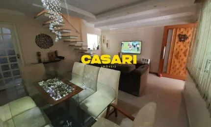 Sobrado com 3 dormitórios à venda, 131 m² - assunção - são bernardo do campo/sp