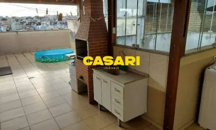 Cobertura com 2 Dormitórios e Churrasqueira à Venda na Vila Tibiriçá - Santo André