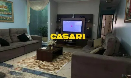 Sobrado com 3 dormitórios à venda, 291 m² - campestre - santo andré/sp