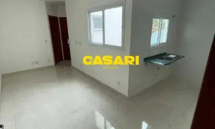Cobertura com 2 dormitórios à venda, 80 m² - jardim milena - santo andré/sp