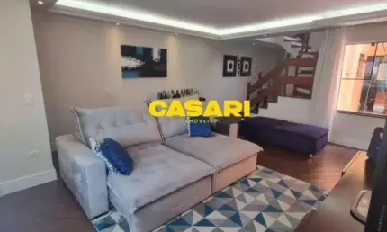 Sobrado 3 suítes com área gourmet e 5 vagas à venda no assunção – são bernardo do campo