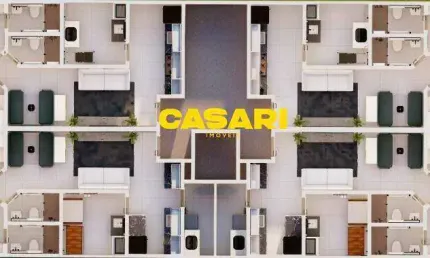 Apartamento com 2 dormitórios à venda, 45 m² - Campestre - Santo André/SP