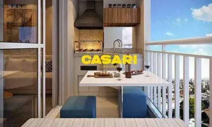 Apartamento com 2 dormitórios à venda, 64 m² pronto para morar - bairrocampestre - santo andré/sp