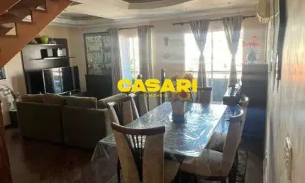 Cobertura à venda, 178 m² - 3 dormitórios (2 suítes), área gourmet, 3 vagas - Baeta Neves - São Bernardo do Campo/SP