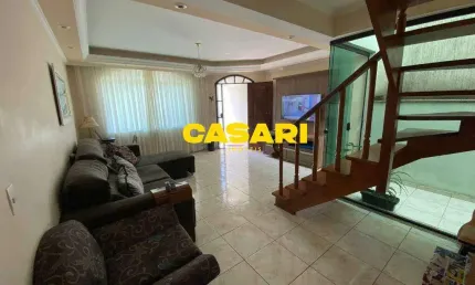 Sobrado com 3 dormitórios à venda, 264 m² - jardim las vegas - santo andré/sp