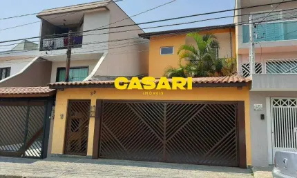 Sobrado com 3 dormitórios à venda, 236 m² - Vila Scarpelli - Santo André/SP