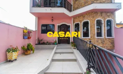 Sobrado com 3 dormitórios à venda, 360 m² - parque das nações - santo andré/sp