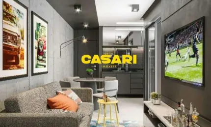 Apartamento com 2 dormitórios à venda, 37 m² - jardim do estádio - santo andré/sp