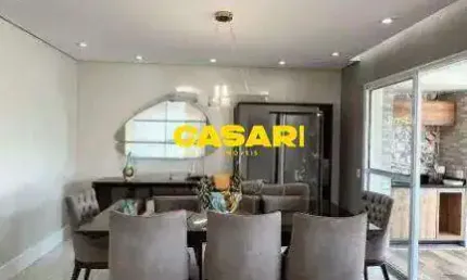 Apartamento Alto Padrão de 180m² para Aluguel no Domo Prime – 4 Dormitórios, 3 Suítes e Vista para a Piscina em São Bernardo do Campo