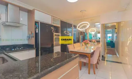 Sobrado 169m², 3 dorms, suíte e área gourmet – vila linda, santo andré