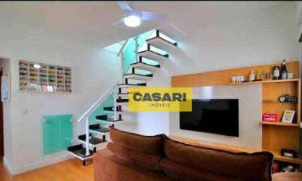 Cobertura com 3 dormitórios à venda, 88 m² - Vila Tibiriçá - Santo André/SP