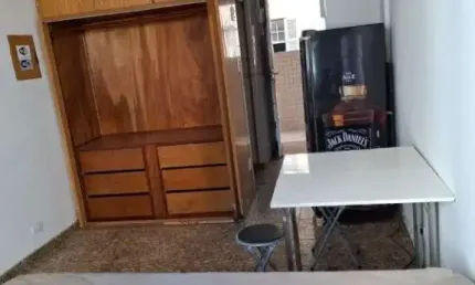 Kitnet com 1 dormitório para alugar, 28 m² por r$ 2.100,00/mês - josé menino - santos/sp