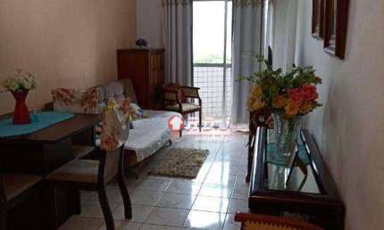 Apartamento com 1 dormitório para alugar, 60 m² por R$ 2.000,00/mês - Vila Guilhermina - Praia Grande/SP