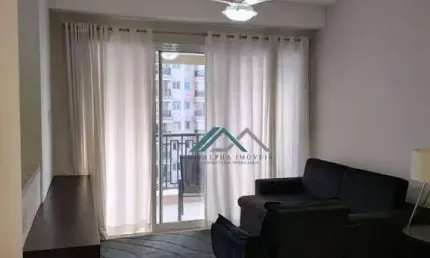 Apartamento mobiliado com 1 suíte para alugar, 50 m² por r$ 5.288/mês - condomínio alpha park - barueri/sp