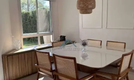 Casa mobiliada com 3 dormitórios, sendo 1 suíte à venda, 220 m² por r$ 1.750.000 - quintas de tamboré - santana de parnaíba/sp